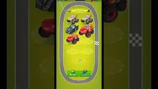 RACE MONSTER TRUCK | UNLOCKED NEW CAR | MERGE TRUCKS GAME MOBIL ANAK