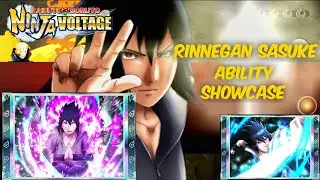 Rinnegan Sasuke Ability Showcase | Naruto x Boruto Ninja Voltage