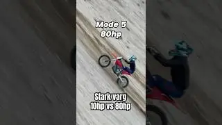 STARK VARG 10hp против 80hp #starkvarg #stark #dirtbike #hillclimbracing