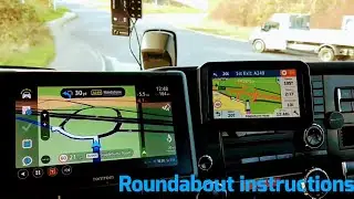 Garmin Dezl 580 Vs Tomtom Pro 8275 Roundabout instructions Truck Satnav Navigator