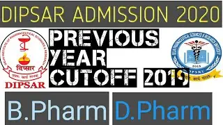 DIPSAR 2019 Cutoff B.pharma /D.pharma 😯
