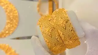 Latest Light Weight Gold Kangan Design with Price||New Model Gold Kada & Bala Collection 💕