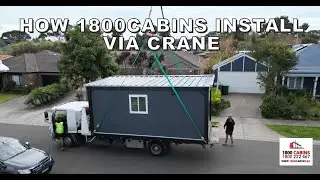How 1800Cabins Install Via Crane