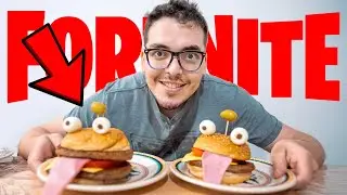 Tentamos Fazer o Hamburguer do FORTNITE !? Como Fazer o Durr Burger na VIDA REAL! - Ep.14