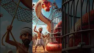 Farmer vs Python | Animated Moral Story in Hindi Animeted story #ai #snake #pigeon