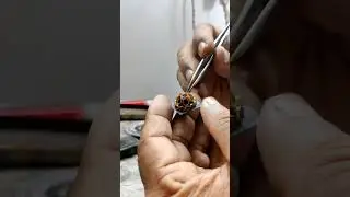 Making of Antique Jimikki | Gold earrings | Stones #shorts