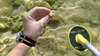 GOLD RING! found metal detecting in a rock pool!