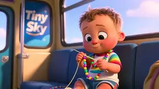 Baby and the Tiny Sky Bus | Fun Sky Bus Ride Song for Kids | Nursery Rhymes in English