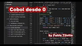 Curso de COBOL desde 0 - capítulo 01 / 21