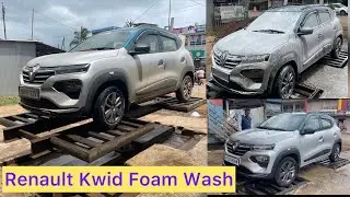 Muddy Renault kwid Car Water Wash Deep Cleaning | Renault Kwid Foam Wash | Deep Interior Detailing