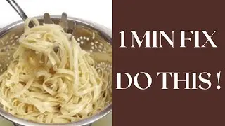 Chef on how to prevent pasta from sticking together