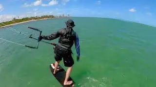 Kite Foiling with the Slingshot UFO + Insta360 OneX2 at Virginia Key
