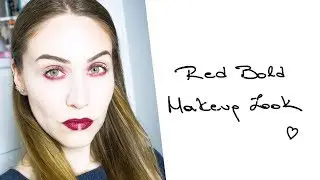 Red Bold Makeup Look- Burberry Lipstick - Make you Up by Ahi