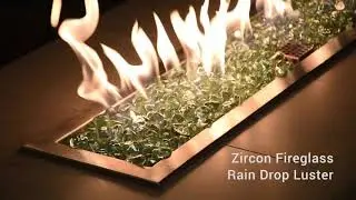 Zircon Rain Drop Luster Fire Glass