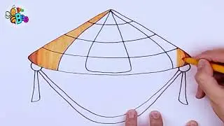 How to draw conical hat