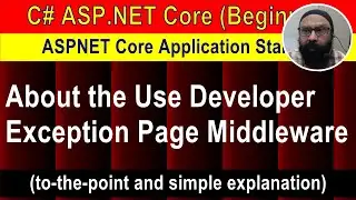 About the UseDeveloperExceptionPage Middleware (preview)