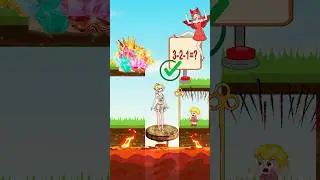 IQ Math Test: Save Baby Princess or Get Diamond - Grasp All, Lose All #shorts #mario