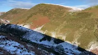 The Stretton Hills and Carding Mill Valley from The Burway, Church Stretton, Shropshire 