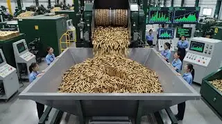 Military ammunition factory. How are bullets made?
