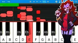 M.I.L.F &ndash; Friday Night Funkin (Piano tutorial Easy) | Friday Night Funkin Milf Piano Tutorial