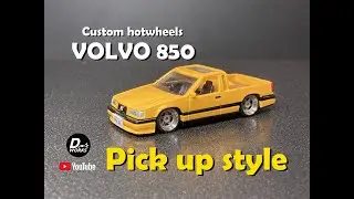 Custom Hotwheels Volvo 850 Pick up Style.