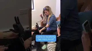 We LOVED seeing Liana&rsquo;s reaction to practicing with her new Hero Arm! Power user in the making!!