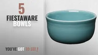 Best Fiestaware Bowls [2018]: Fiesta 28-Ounce Gusto Bowl, Turquoise
