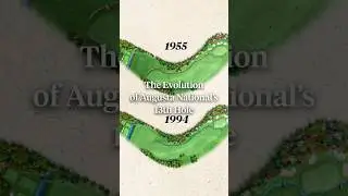 The evolution of Augusta National's 13th hole. 🔥