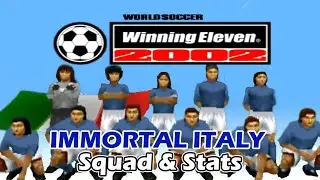 [PS1] Winning Eleven 2002 Classic Italy Squads & Stats