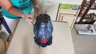#11 Turning a clear glass vase into a beauty!