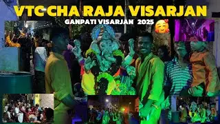 Vtc Cha Raja Visarjan 2025 || Ulasnagar Ganpati Visarjan 🥰 ||  Ganpati Bappa Morya Morya 