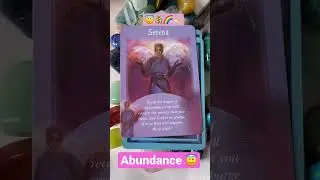Serena Angel 😇 of Abundance #shorts #angelcards #divineguidance #surrender #beopen #trust #healing
