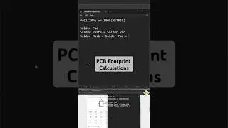 PCB Design Footprint Calculations | Solderpad and Solder mask calculations #pcb #footprints #orcad