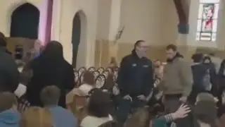 &lsquo;Outrage&rsquo; after leftists &lsquo;invade&rsquo; church service and harass ministers