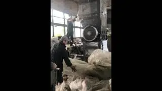 Дробление пленки ПВД 150 мкр. на роторной моющей дробилке ИПР-800