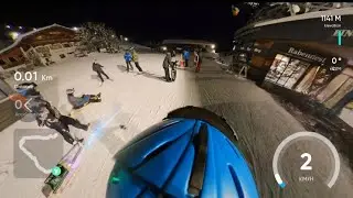Rodel mit Beschneiung❄️ - Mondrodelbahn (Januar 2024)