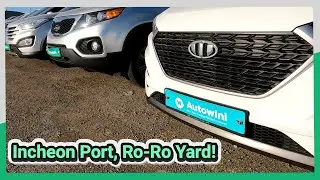 Incheon Port - Autowini Ro-Ro Yard! #korea #cars #audi #bmw