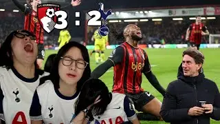 FRANK.....O....U....T? 노.답.팀 EPL BOURNEMOUTH 3 : 2 TOTTENHAM SPURS FAN WATCHALONG REACTION HIGHLIGHT