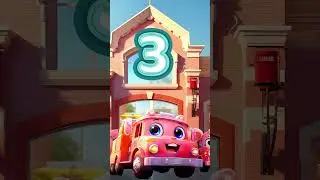 Counting Adventure with Fire Trucks 🚒 | Toddler Learning - Bedtime Stories for Toddlers #shorts
