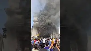 South India shopping mall fire accident in srikakulam  #fire