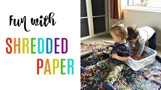 FUN WITH SHREDDED PAPER