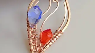 Delicate Leaf Pendant DIY Wire Wrap Step by Step Tutorial