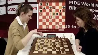 The Game That Sent Anna Muzychuk to the Women’s World Blitz 2025 Finals #chess #chessgame