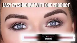 Huda Beauty Matte & Metal Liquid Eyeshadow | EASY Eyeshadow Using Only One Product!