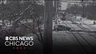 Woman, 80, suffers minor injuries after car hit by Metra train in Hinsdale