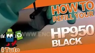 950 HP950 Black Cartridge : How To Refill The Cartridge