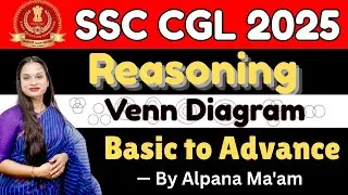 🔴 SSC CGL 2025 Venn Diagram Reasoning | 100% Score Booster Tricks & PYQs | Concept + Practice