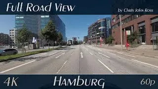 Hamburg, Germany: Hammerbrook, Heidenkampsweg - 4K (UHD/2160p/60p)