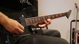 The Sin and the Sentence Solo by Trivium Guitar Cover (HD)