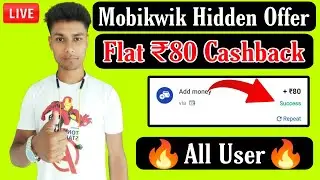 💥Mobikwik Flat ₹80 Cashback!! Mobikwik+Bharat Pay Bill Cashback offer!! Mobikwik New Offer Today
